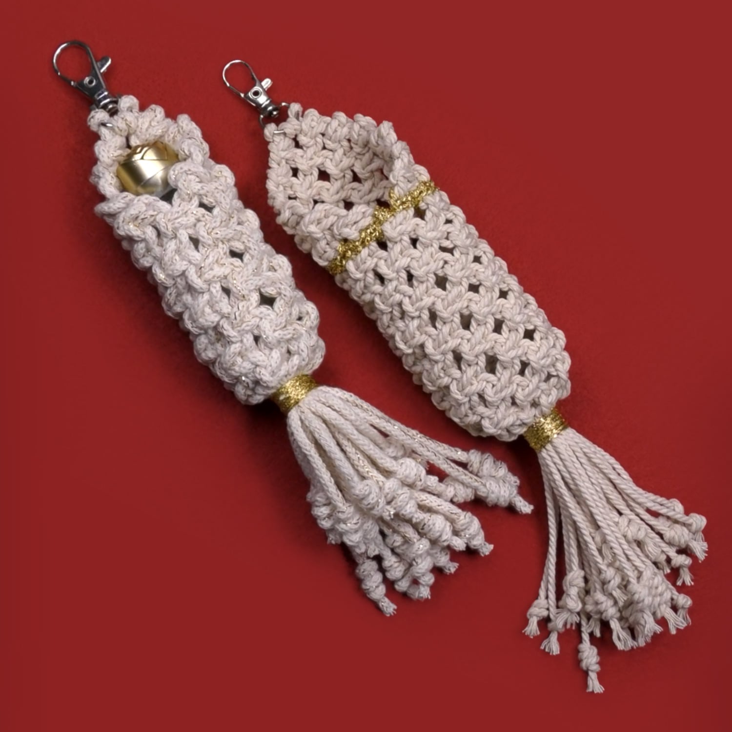 Macrame lipstick case