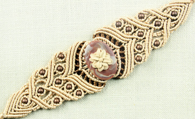 Macrame Bracelet with Stone