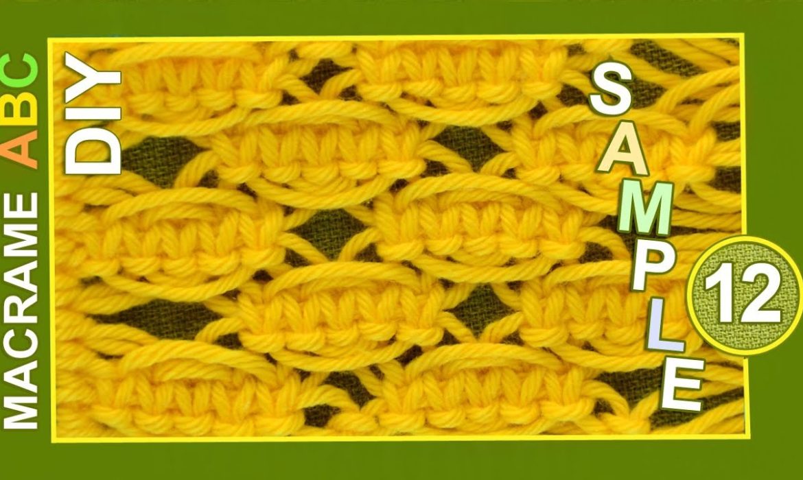 Macrame ABC – Pattern sample #12