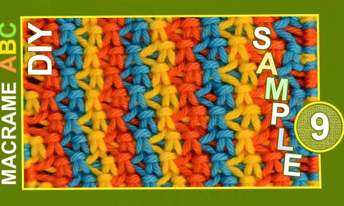 Macrame ABC – Pattern sample #9