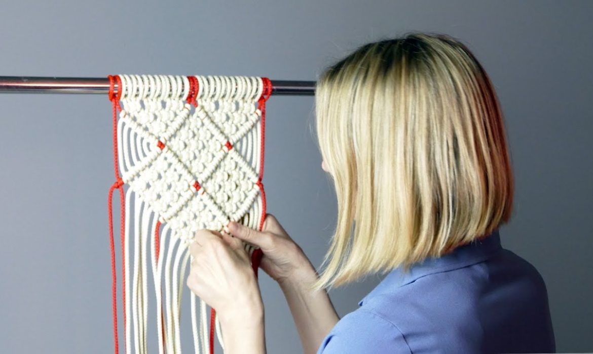 Macrame Diamond Mesh Pattern Tutorial