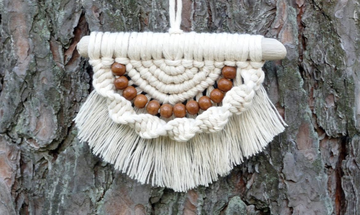 SEMICIRCLE WALL HANGING WITH BEADS