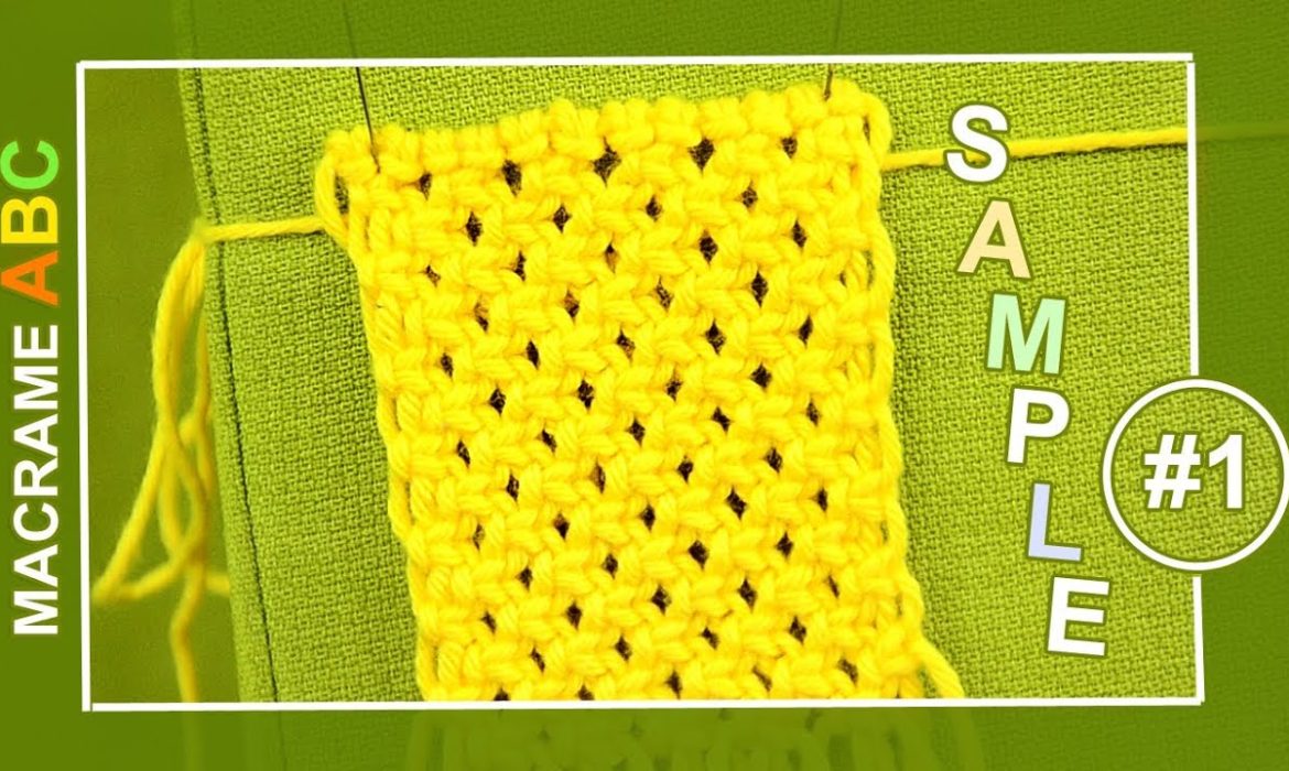Macrame ABC – Pattern sample #1