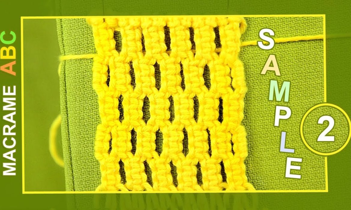 Macrame ABC – Pattern sample #2