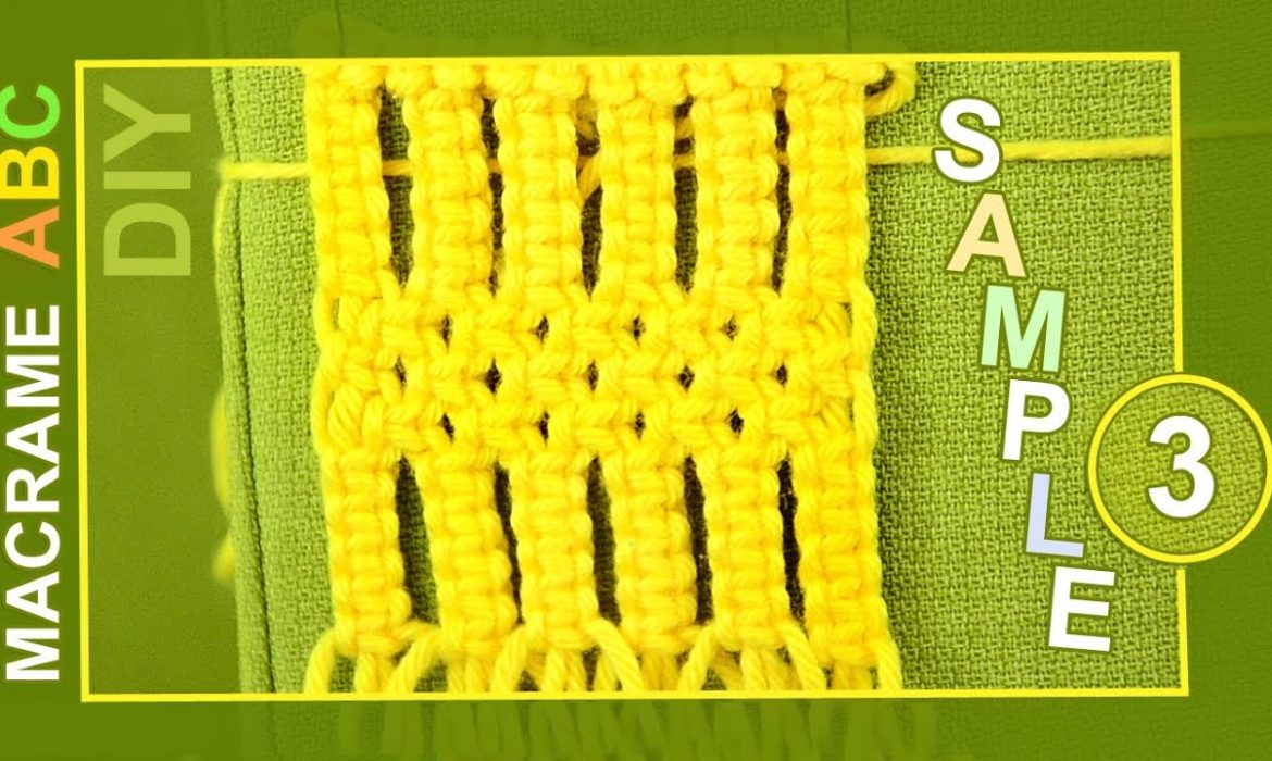 Macrame ABC – Pattern sample #3