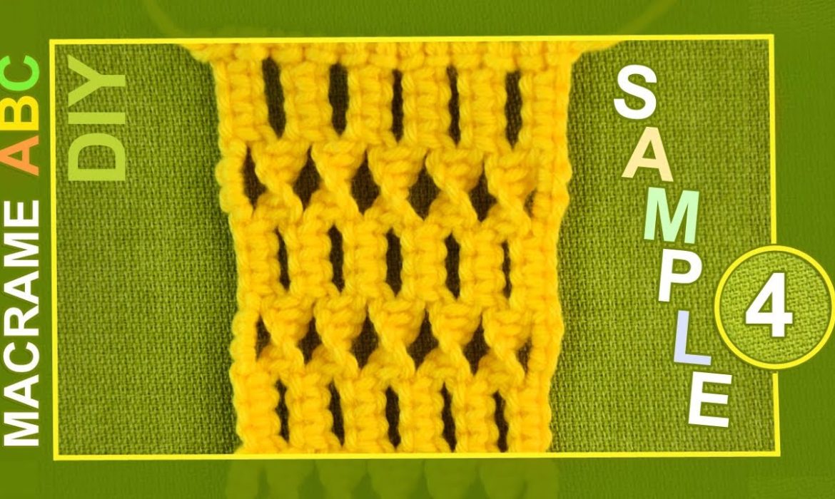 Macrame ABC – Pattern sample #4