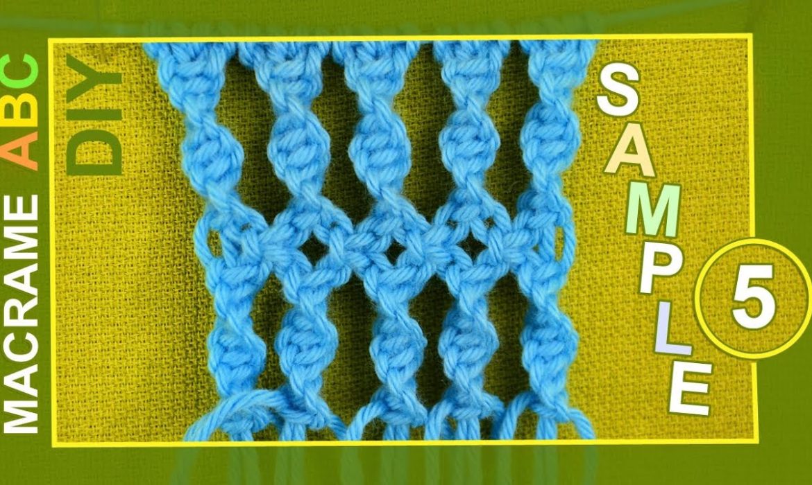 Macrame ABC – pattern sample #5