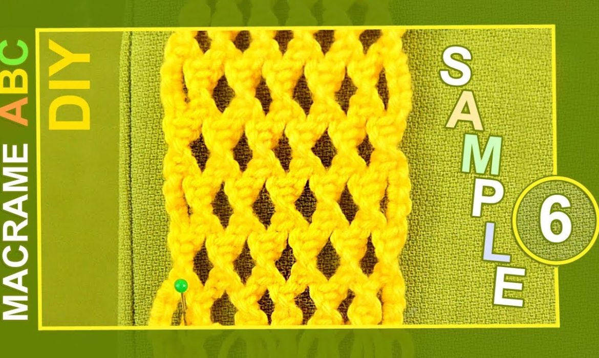 Macrame ABC – Pattern sample #6