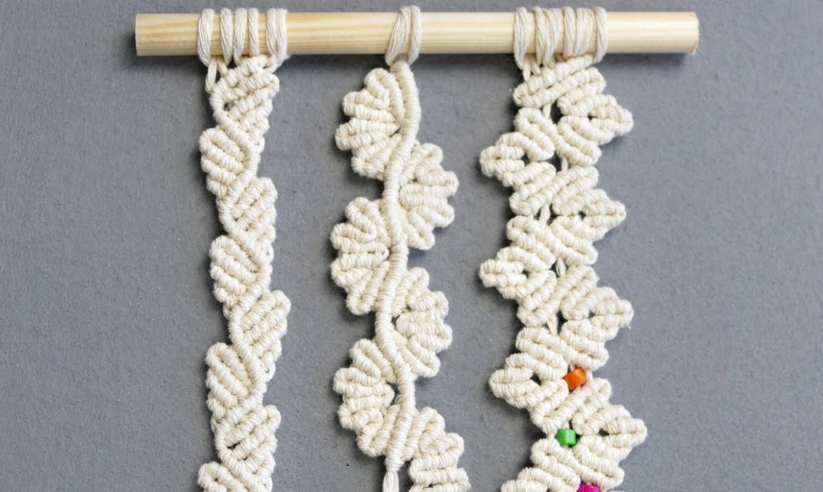 3 Floral Macrame Leaf Patterns