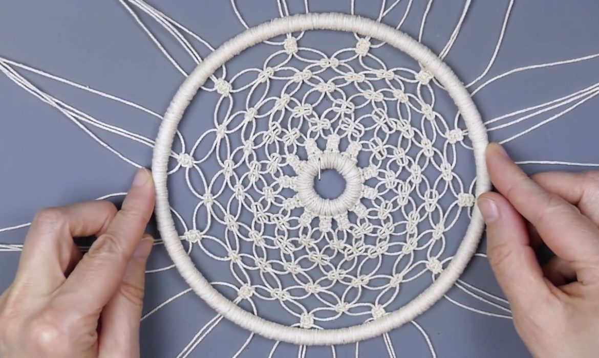 How to Make a Macrame DREAMCATCHER 🕸️