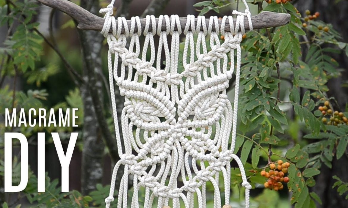 DIY Macrame Butterfly Wall Hanging