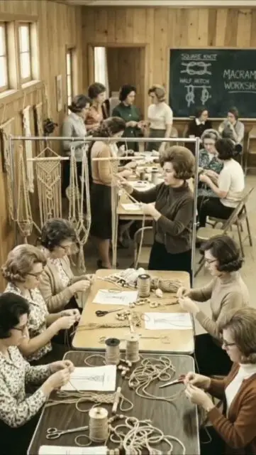 Vintage Macramé Workshops ✨ Step Back into the 1960s! Discover the charm of a decade when macramé became a beloved creative trend. 🧶 From intricate knots to beautiful handmade designs, experience the retro atmosphere and bohemian spirit that made macramé a classic. #macrame #vintagestyle #1960s #craftsman