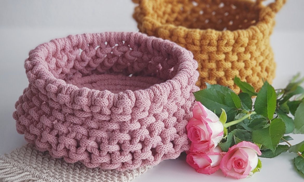 Woven Macrame Basket