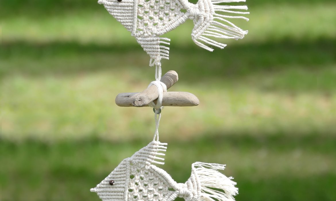 Hanging Macramé Fish DIY Beach House Decor