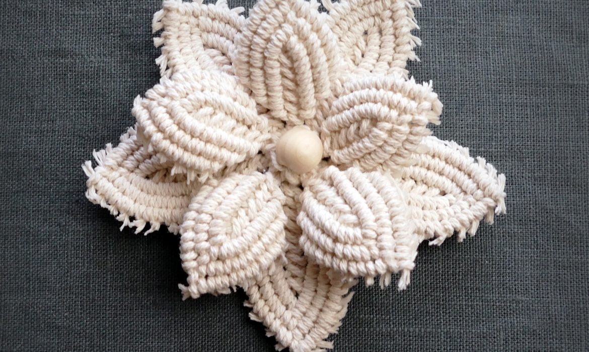 macrame flower pattern
