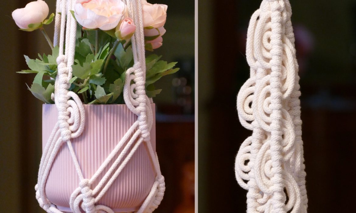 DIY Macrame Plant Hanger EASY Wave Pattern
