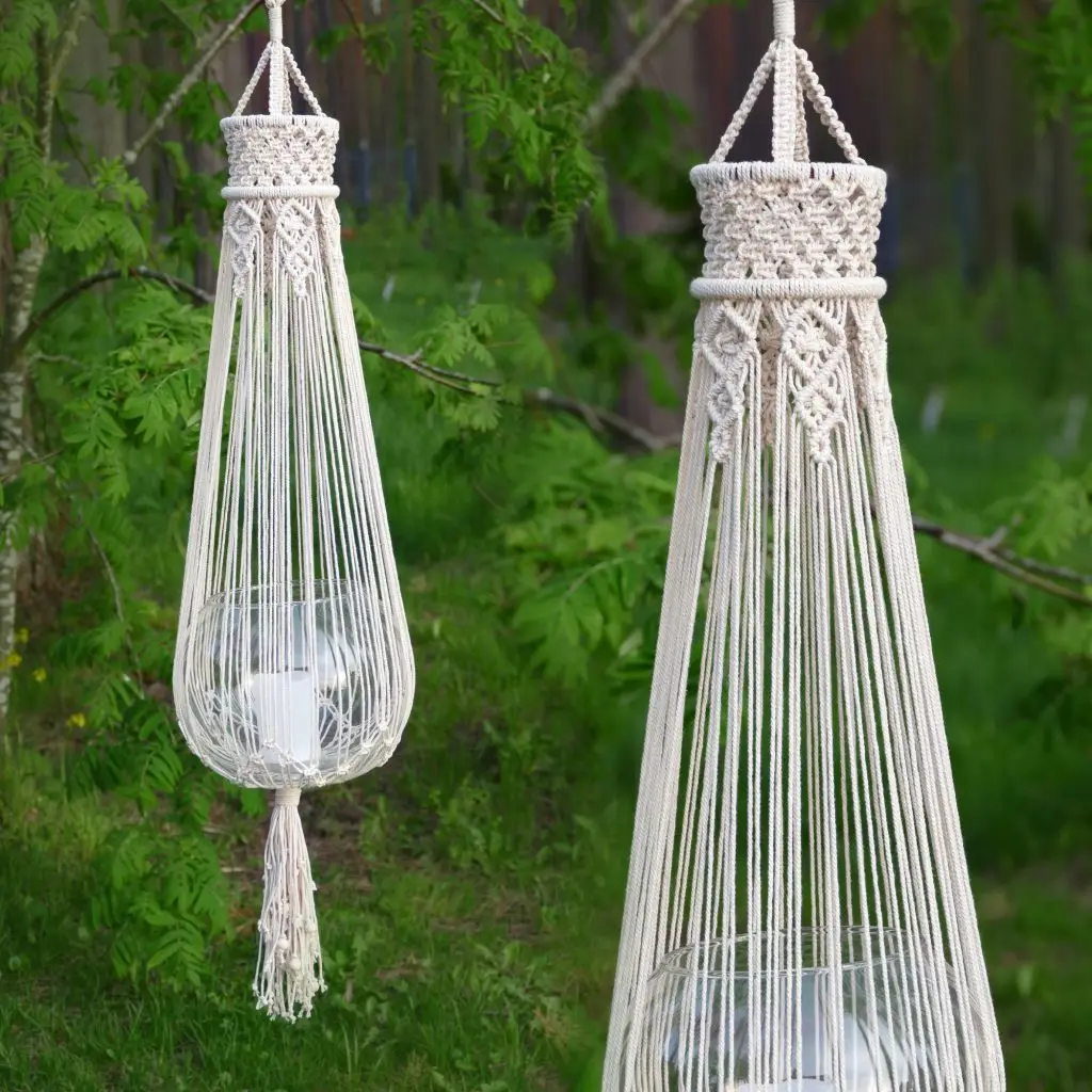 Large Macrame Lantern