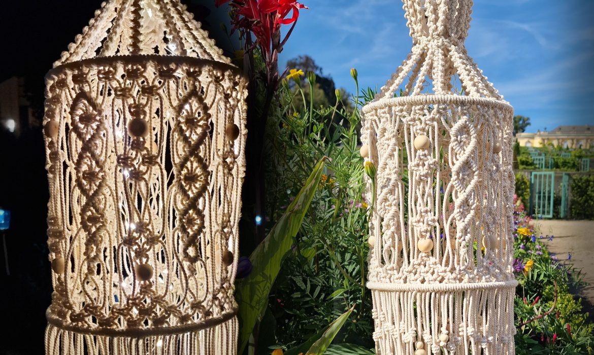 Hanging Macrame Lantern Pattern DIY