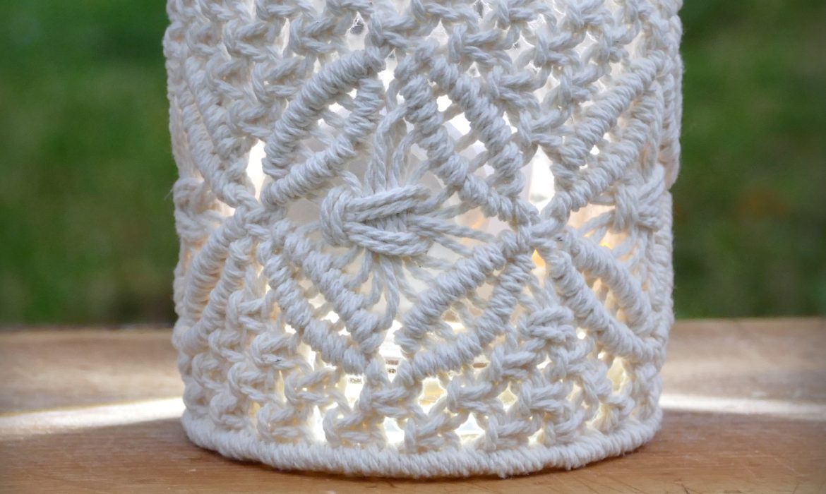 DIY Boho Tea Light Covers Macrame Vase Tutorial