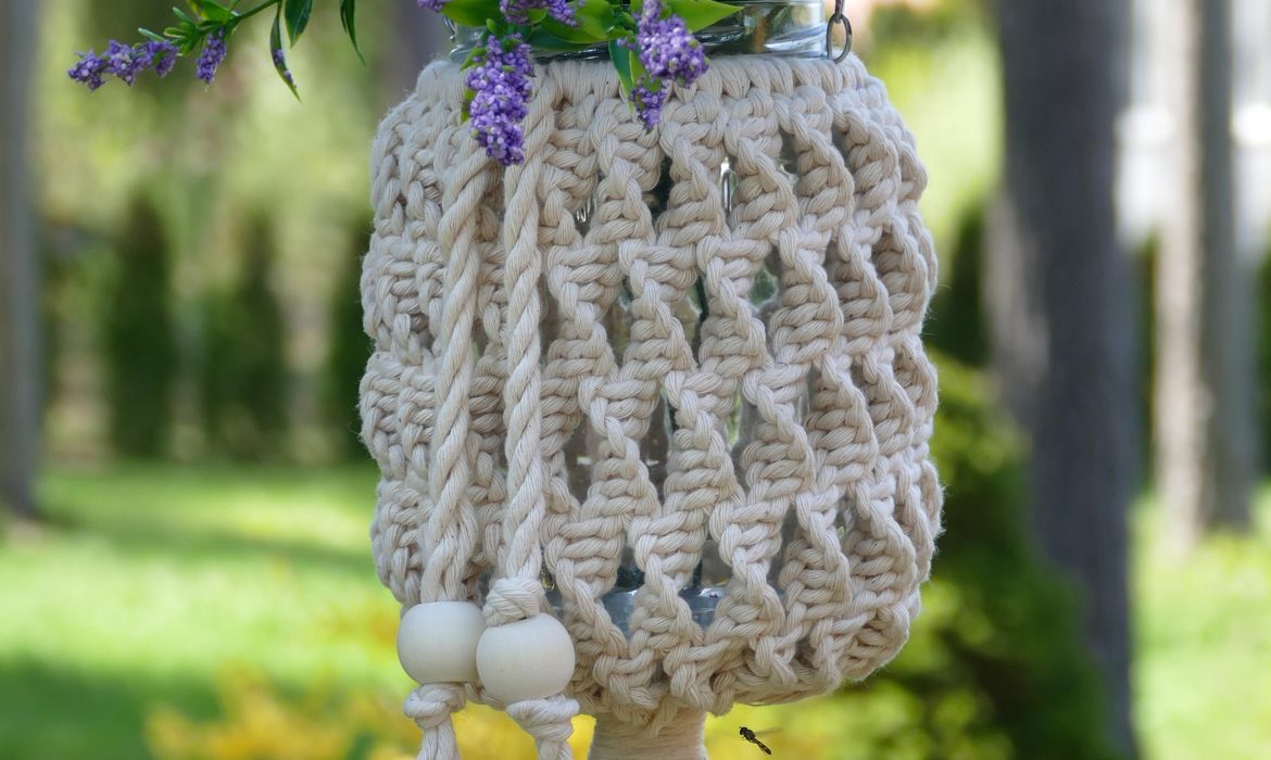 DIY Hanging Macrame Jar | Garden Party Decor | Plant Hanging & Lighting Ideas