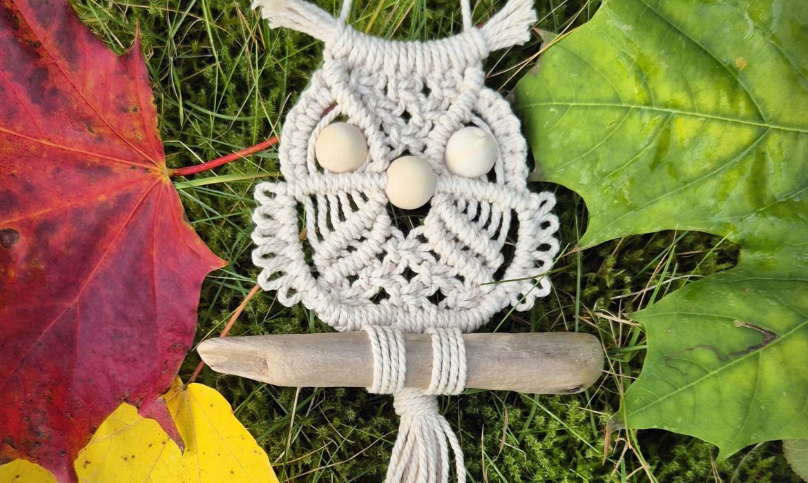 Macrame Owl Tutorial 🦉 DIY Backpack Keychain