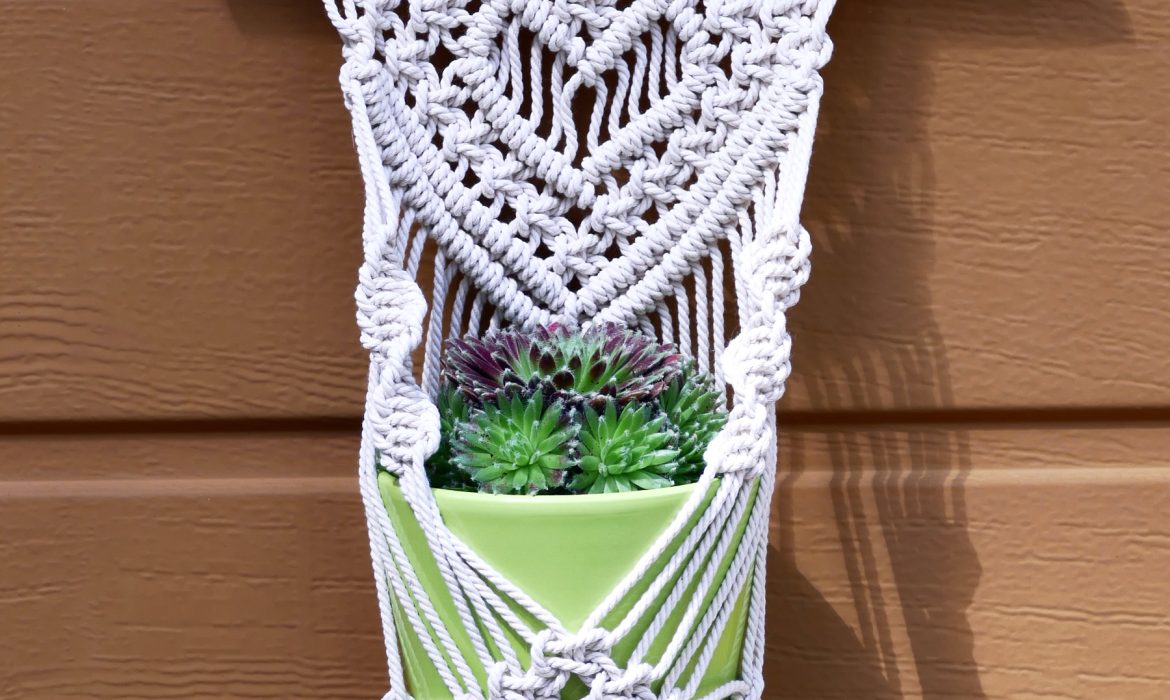 DIY Macrame Plant Hanger with Heart ❤️