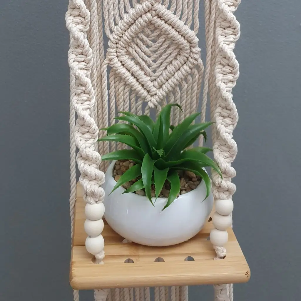 Hanging Macrame Shelf Plant Hanger
