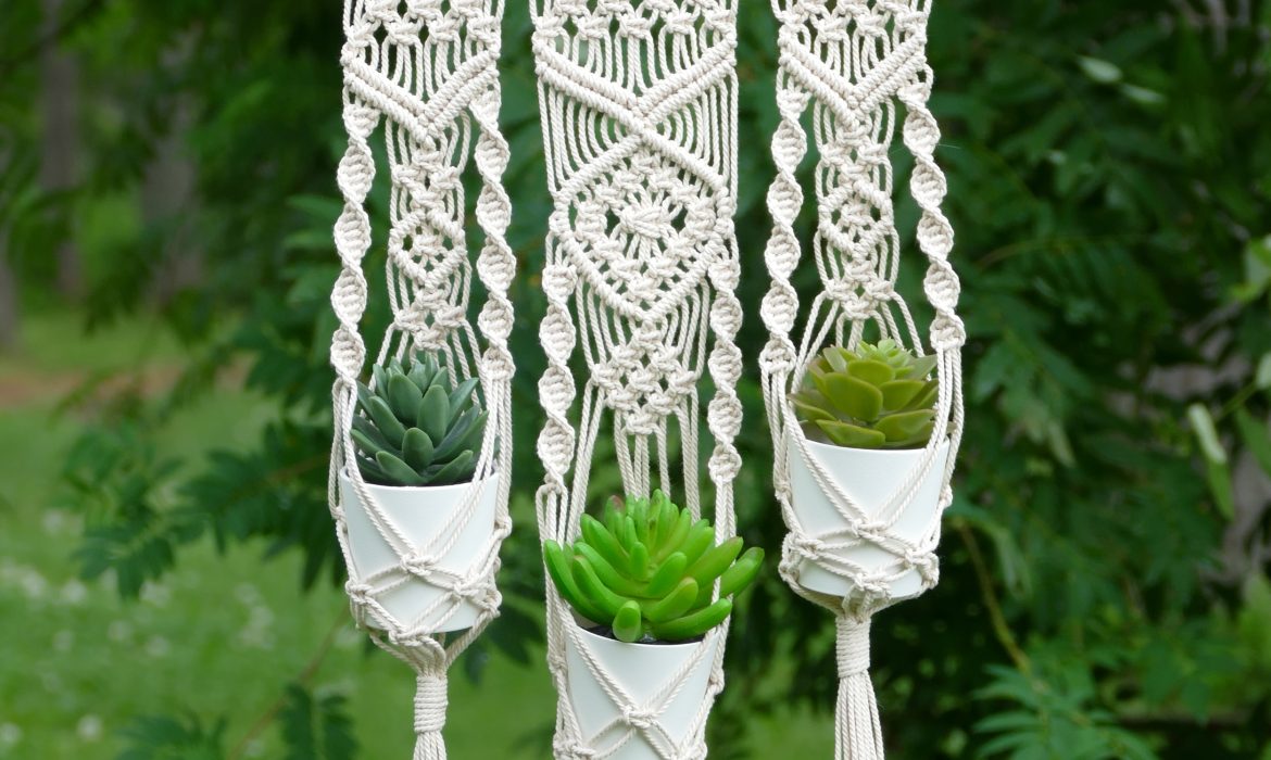 Triple Macramé Plant Hanger