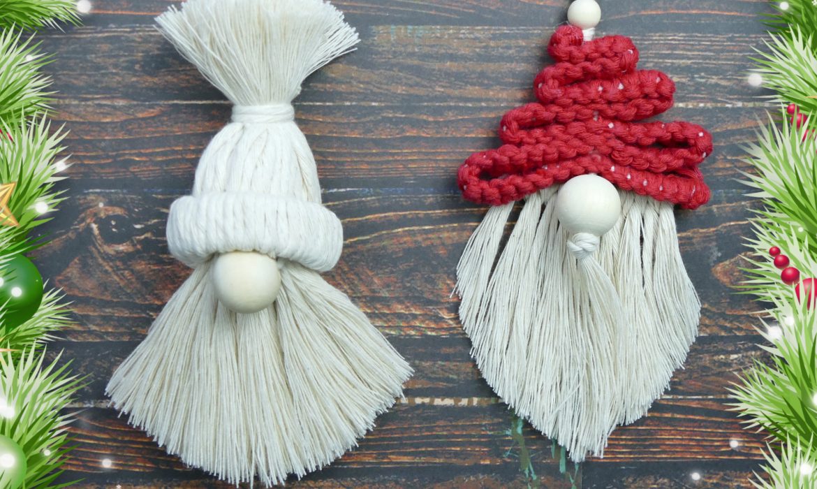 DIY Rope Gnomes EASY Macrame Christmas Crafts 🎅