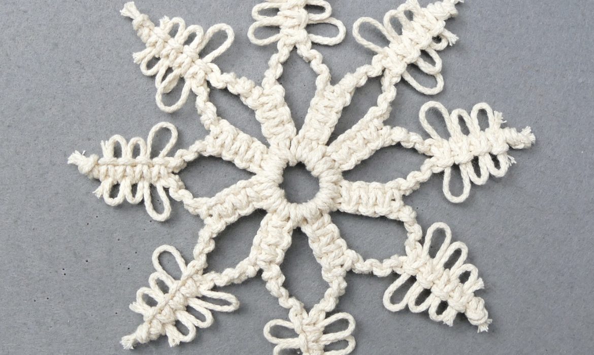 MACRAMÉ ORNAMENTS DIY SNOWFLAKES EASY ❄️
