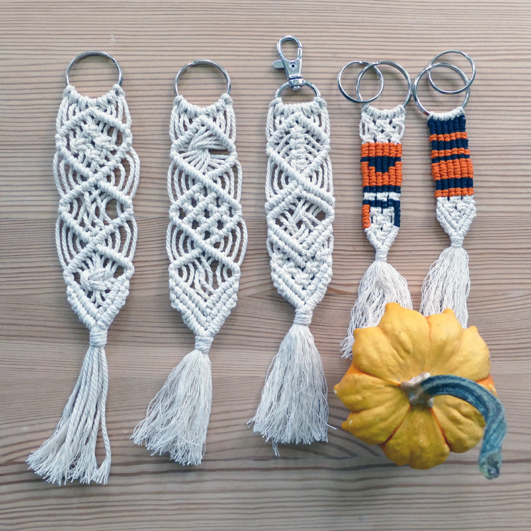 DIY MACRAME KEYCHAINS – Patterns for Beginners and Beyond