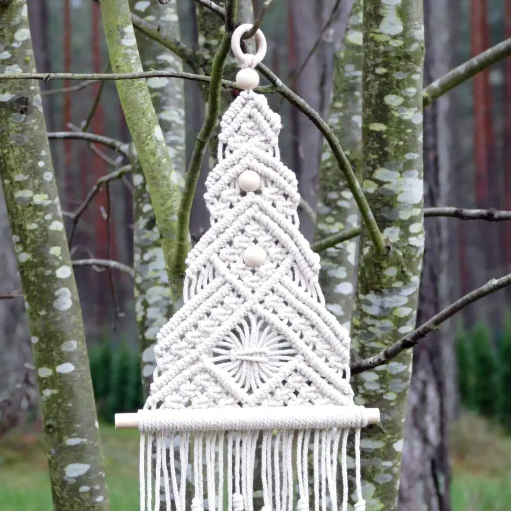 Macrame Christmas Tree Wall Hanging Christmas Tree Pattern
