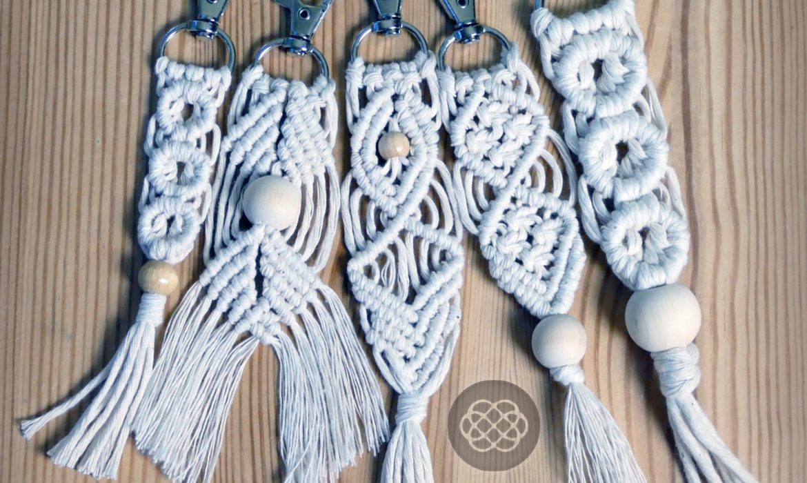 DIY 4 MACRAME KEYCHAINS – LOW COST TO MAKE