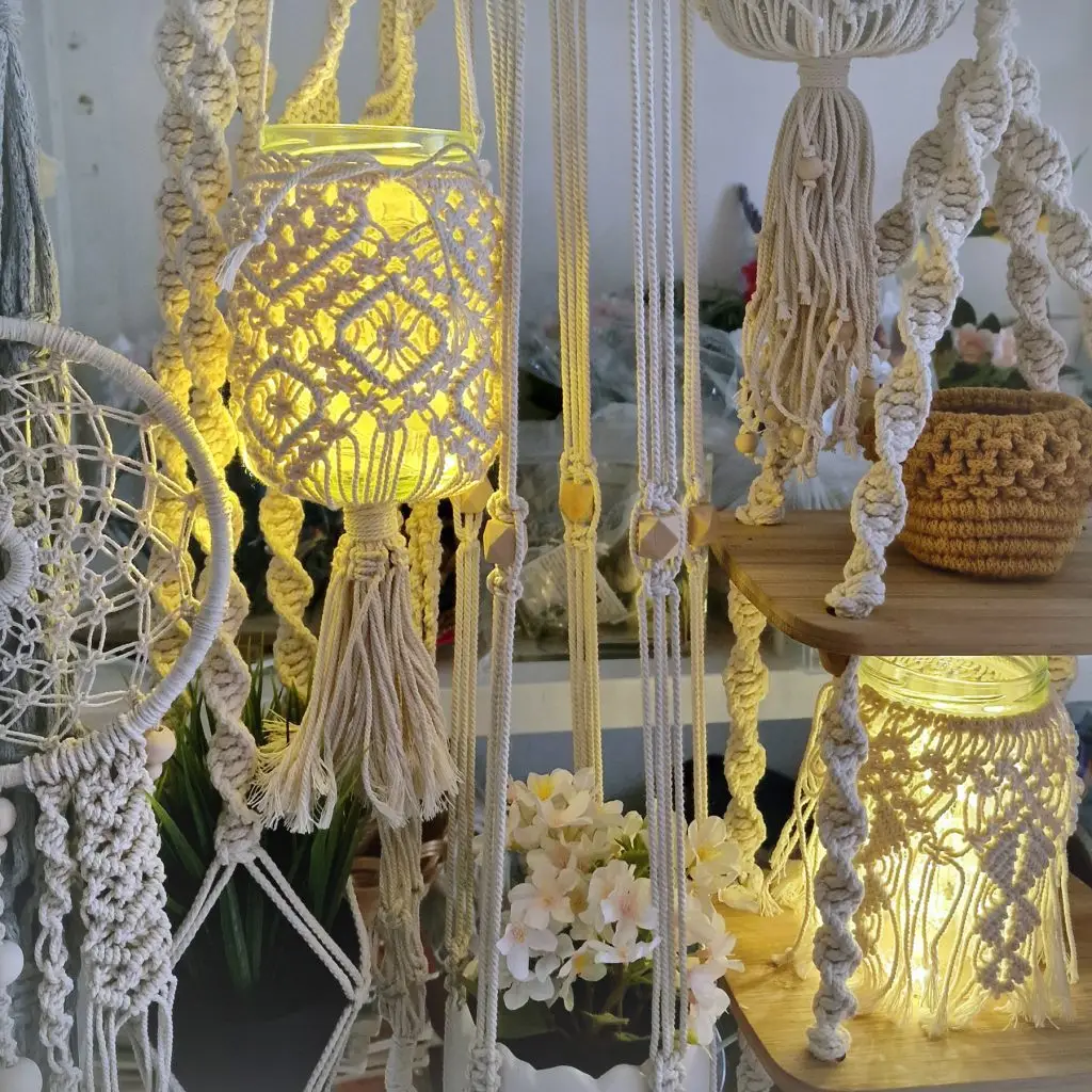 Boho Macrame Lighting