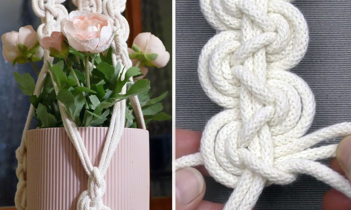 DIY Wavy Knot Plant Hanger EASY