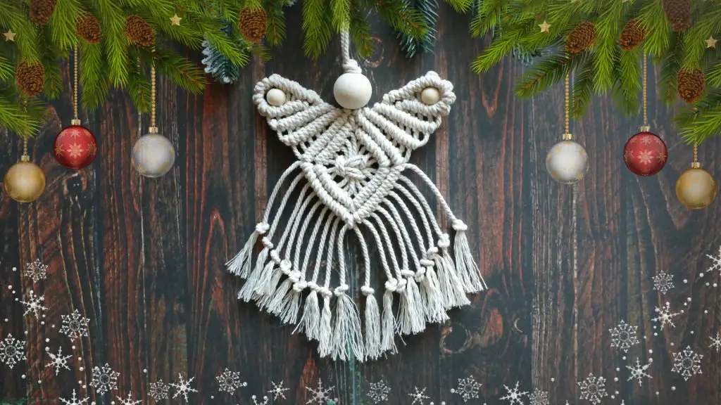 Macrame Angel - Christmas Tree Ornament Christmas Tree Ornament