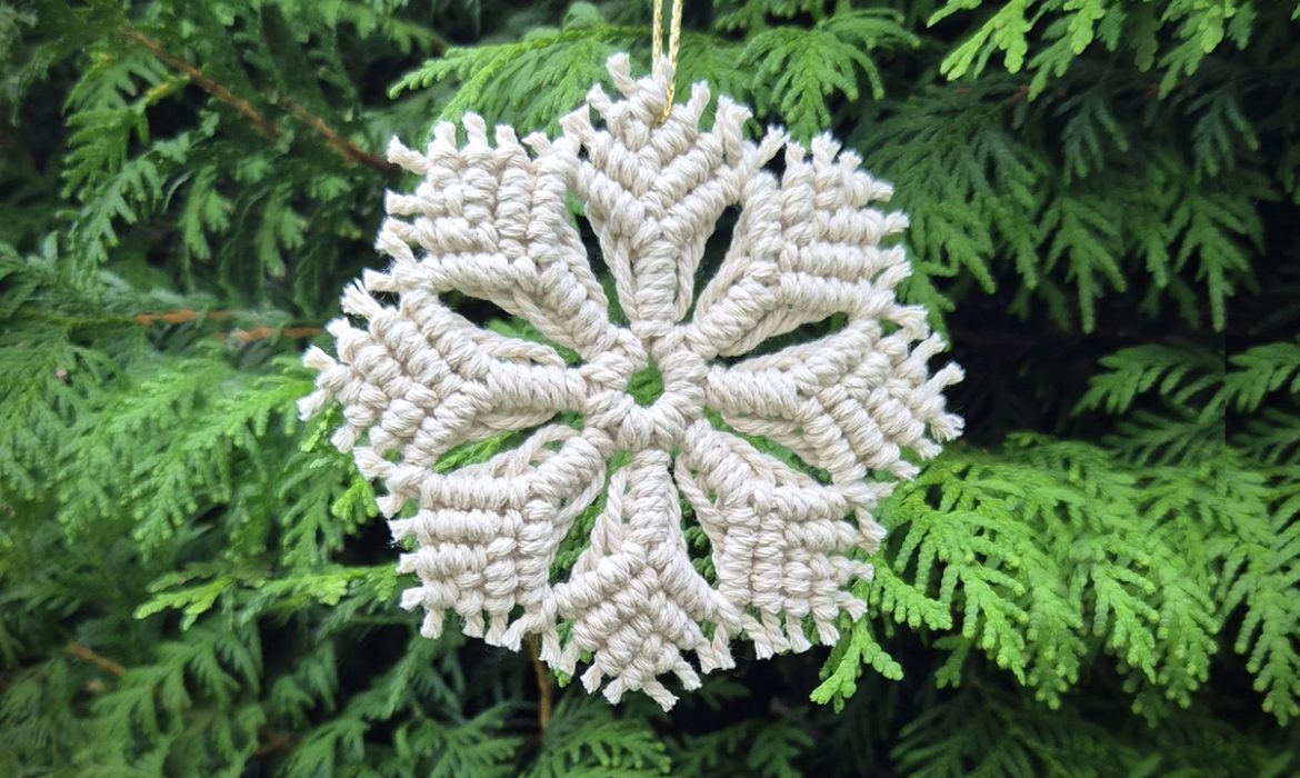 Macrame Snowflake Ornament DIY Christmas Tree Decorations
