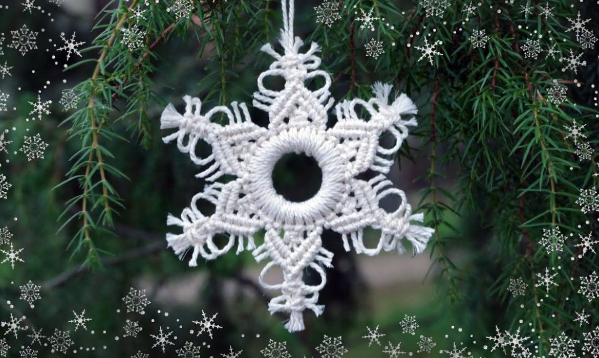 Beautiful Macrame Snowflake Pattern