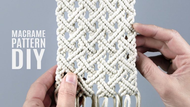 Macrame Basket Weave Pattern - Macrame School - Free Macrame Patterns