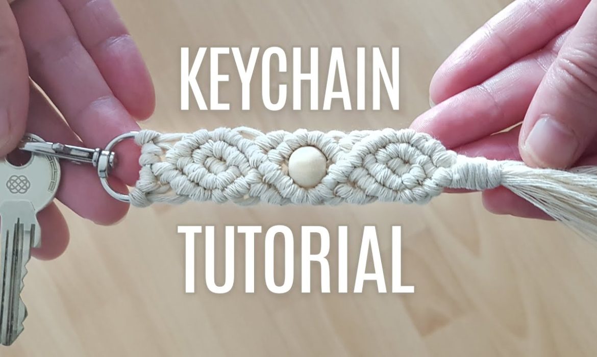 DIY ROSEBUD MACRAME KEYCHAIN TUTORIAL