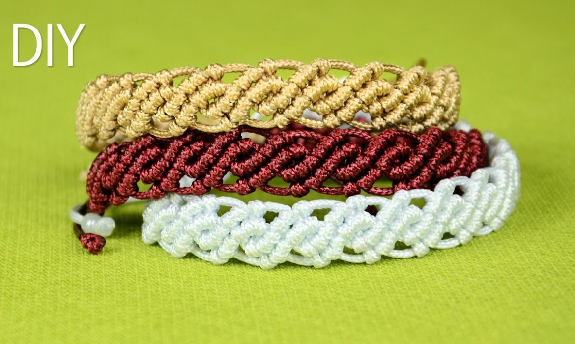 Wavy Macrame Bracelets DIY