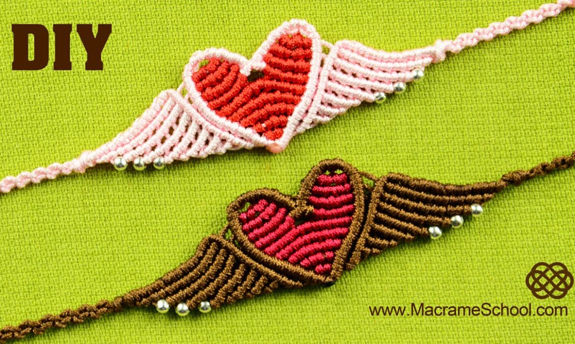 Flying Heart Bracelet Tutorial