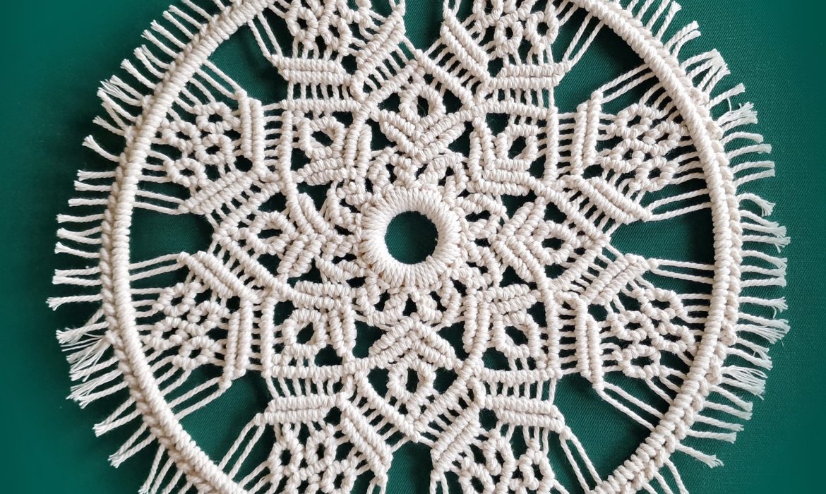 Macrame Circle Ornament