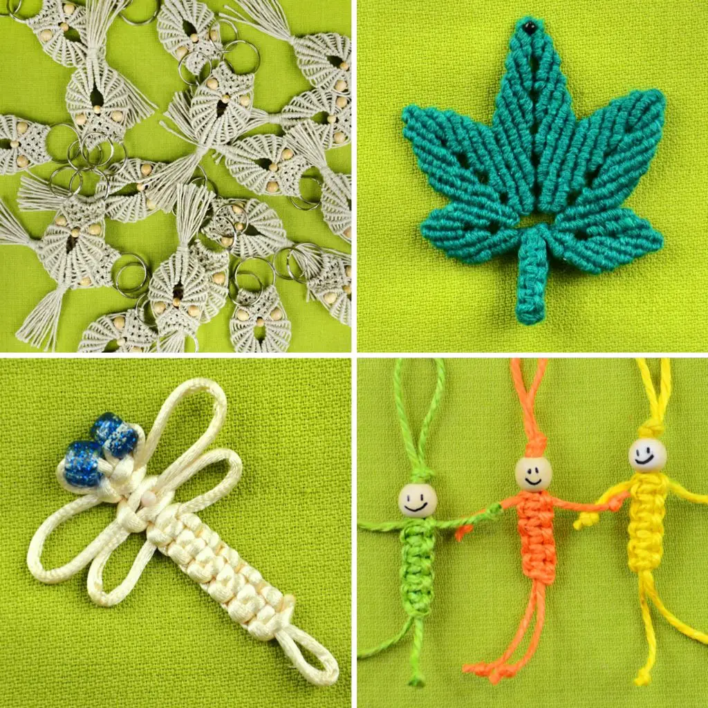Easy Macrame Keychains