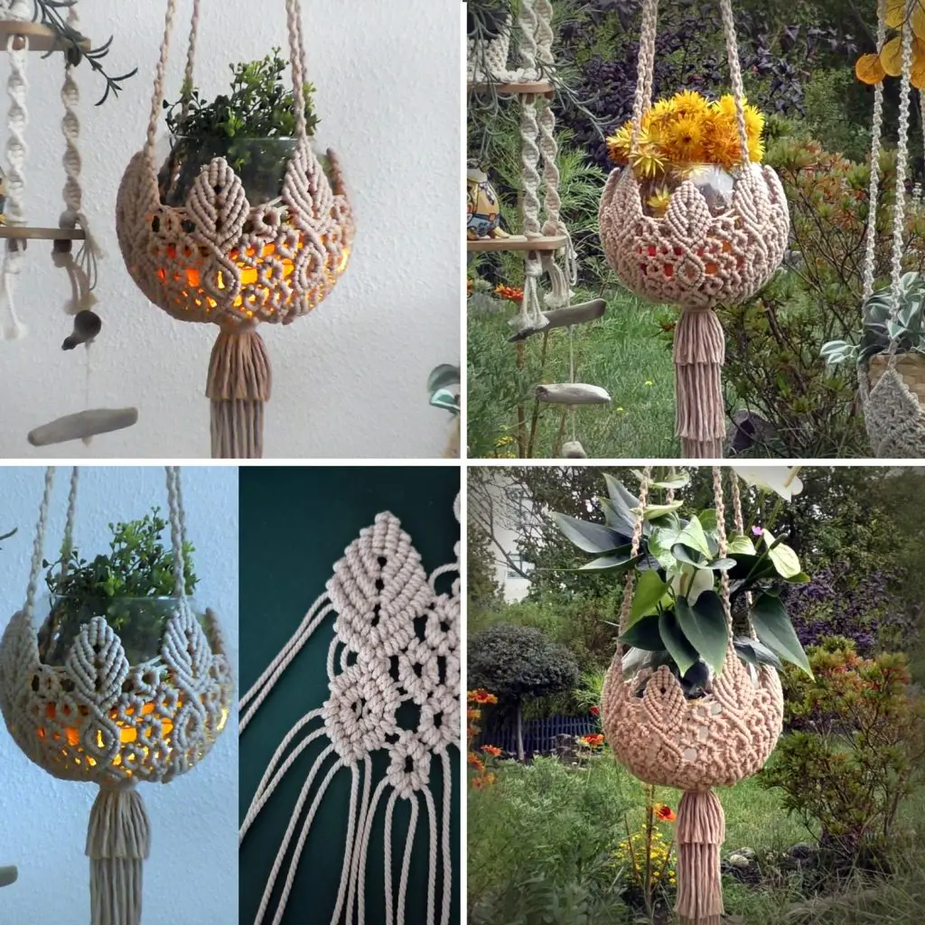 Macrame Leaf Plant Hanger / Lantern Macrame Leaf Plant Hanger / Lantern