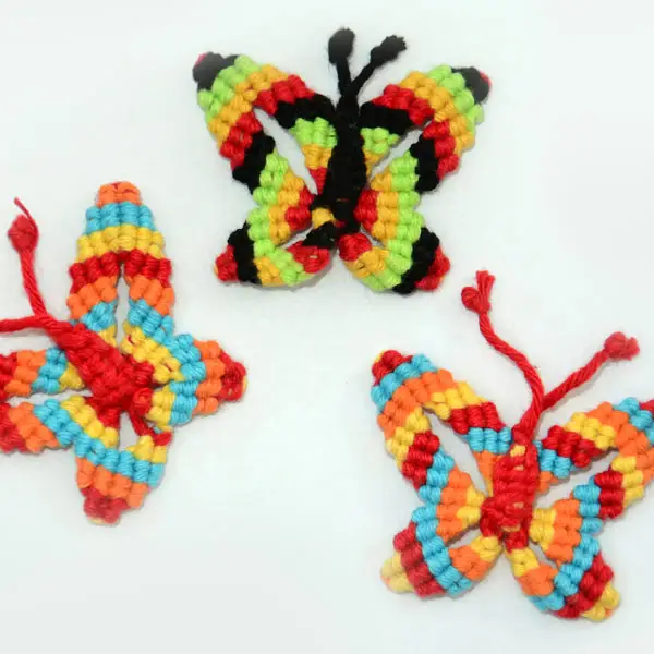 Macrame butterflies
