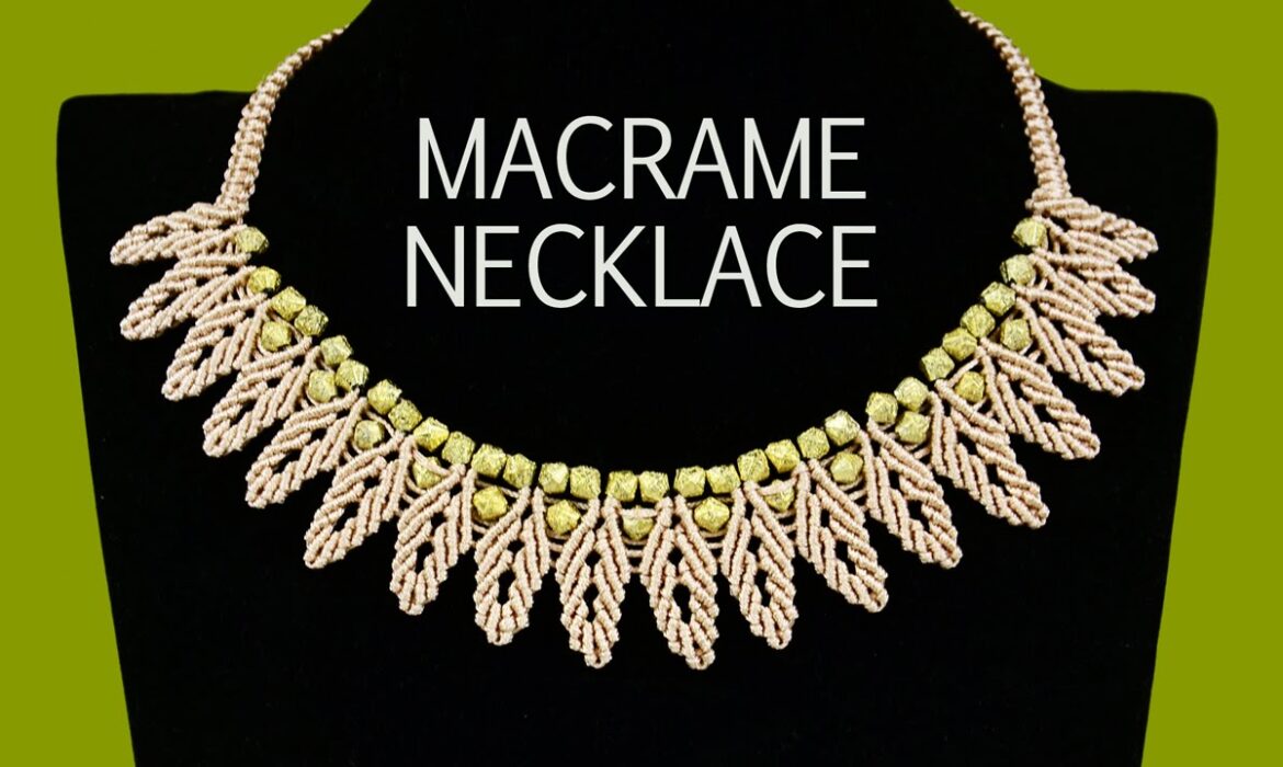 Macrame Petal Chain Necklace