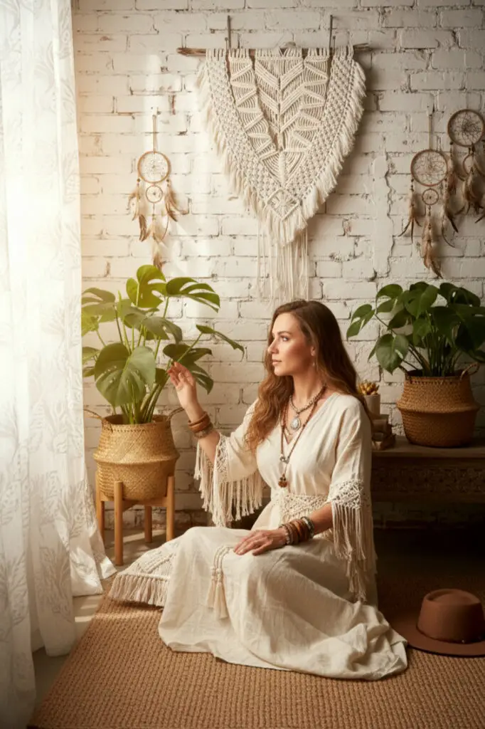 large boho wall hanging 1