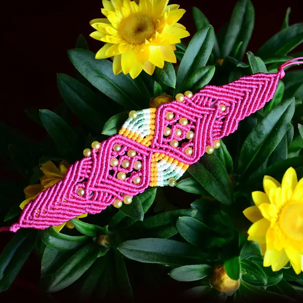 Sand Clock Bracelet - Macrame