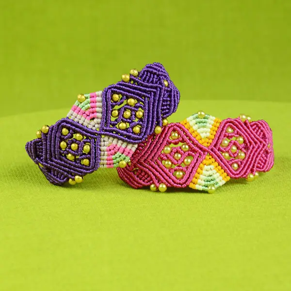 Sand Clock Bracelets - Macrame